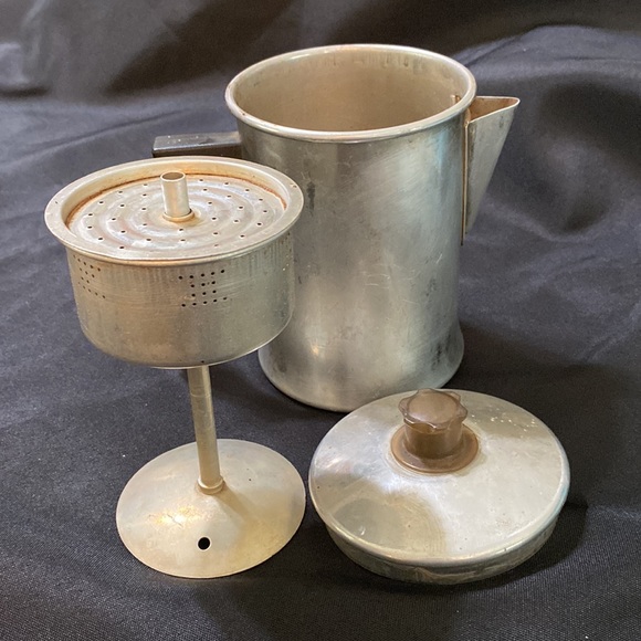 Vintage Foley Aluminum Percolator Camp Coffee Pot 5cup Plastic Knob #542… - Picture 3 of 9